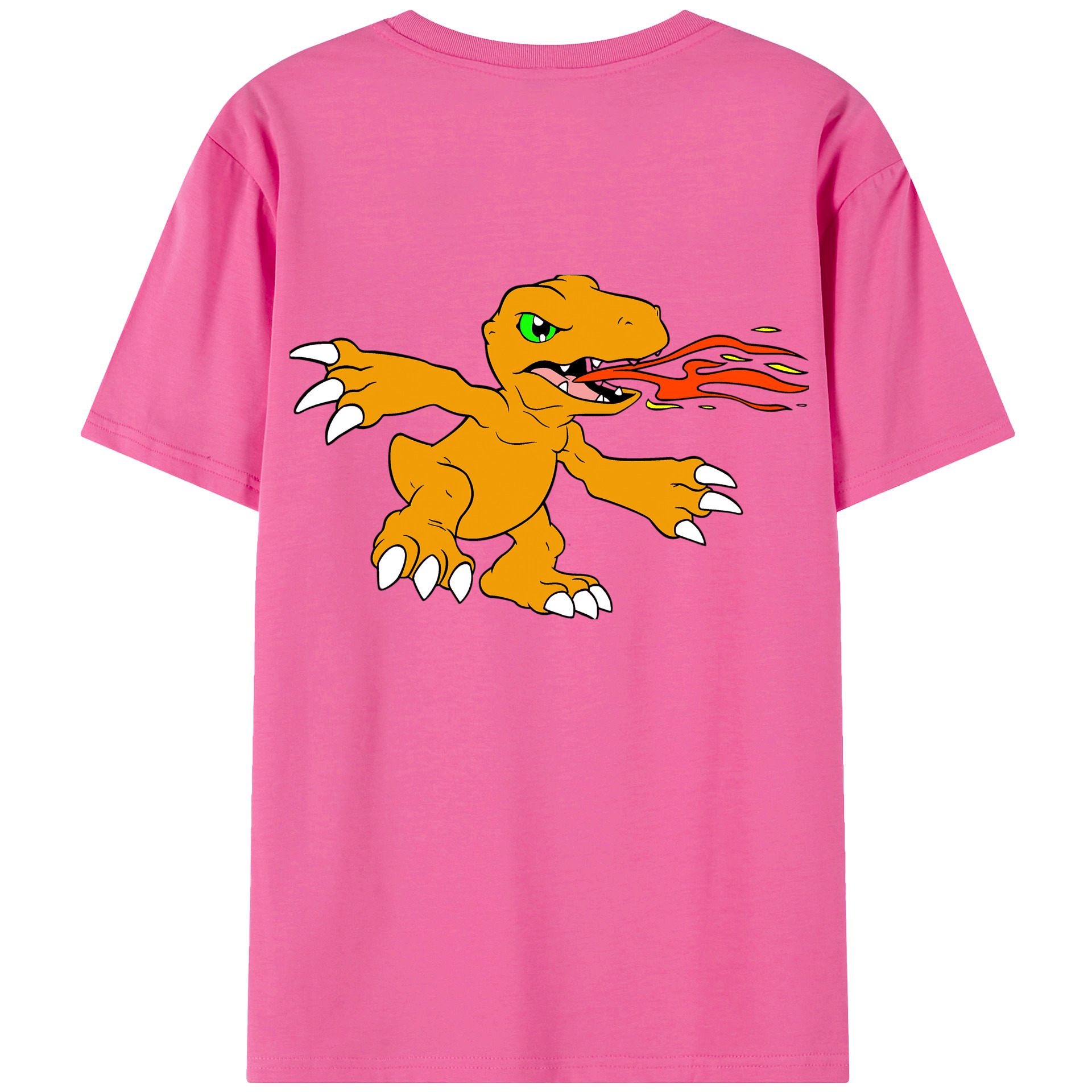 （画像用） Digimon デジタルモンスター/デジモン レディース半袖Tシャツ(バックプリント)